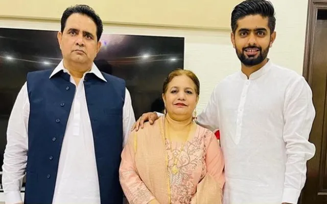 Babar Azam with his parents. (Photo Source: Instagram)