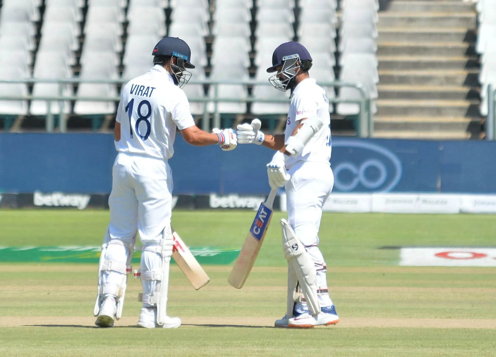 Virat Kohli and Ajinkya Rahane during the Cape Town Test. (Photo Source: Twitter)